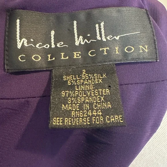 NICOLE MILLER Collection Purple Cocktail Dress - Picture 7 of 8